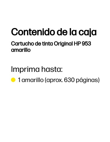 HP Cartucho de tinta Original 953 amarillo
