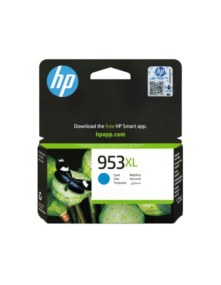 HP Cartucho de tinta Original 953XL de alto rendimiento cian