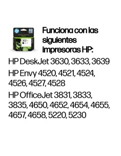 HP Cartucho de tinta original 302XL de alta capacidad negro