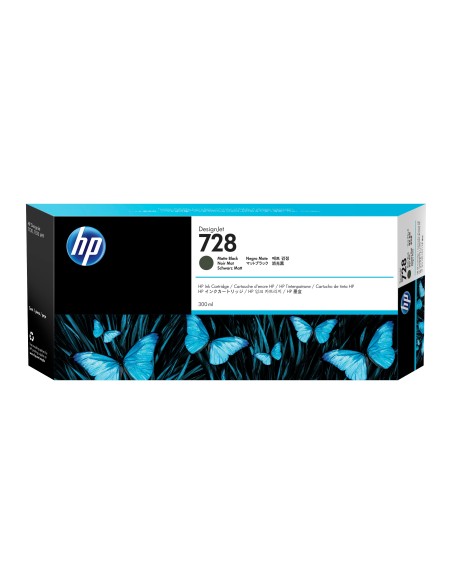 HP Cartucho de tinta DesignJet 728 negro mate de 300 ml