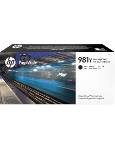 HP Cartucho original PageWide 981Y negro de alto rendimiento