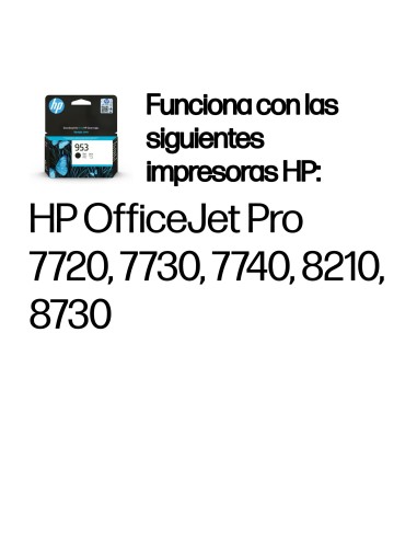 HP Cartucho de tinta Original 953 negro