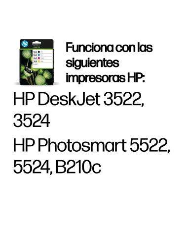 HP Pack de ahorro de 4 cartuchos de tinta original 364 negro cian magenta amarillo