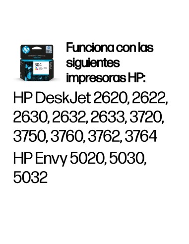HP Cartucho de tinta Original 304 tricolor