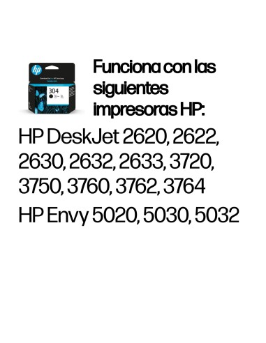 HP Cartucho de tinta Original 304 negro