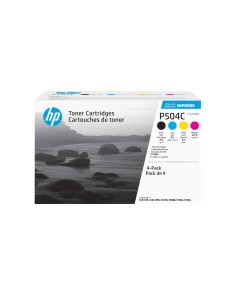 Samsung Paquete de 4 Cartuchos de Tóner Original HP CLT-P504C cian magenta amarillo negro