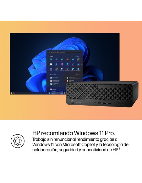 HP ProDesk 4 SFF G1i AI PC Intel Core Ultra 5 235 16 GB DDR5-SDRAM 512 GB SSD Windows 11 Pro Negro