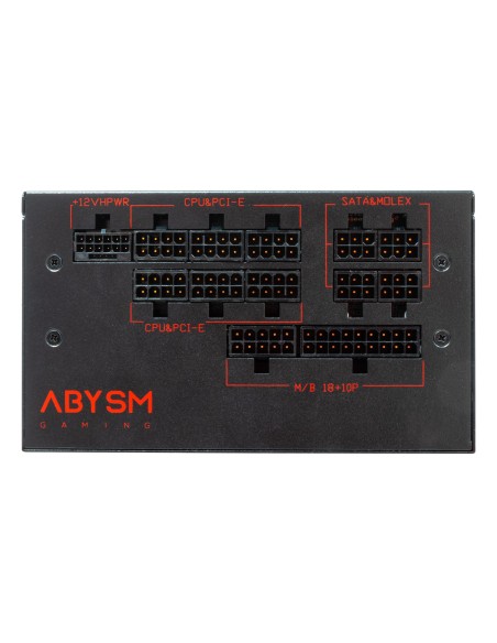 ABYSM Morpheo GX5 1000W unidad de fuente de alimentación 20+4 pin ATX ATX Negro, Rojo