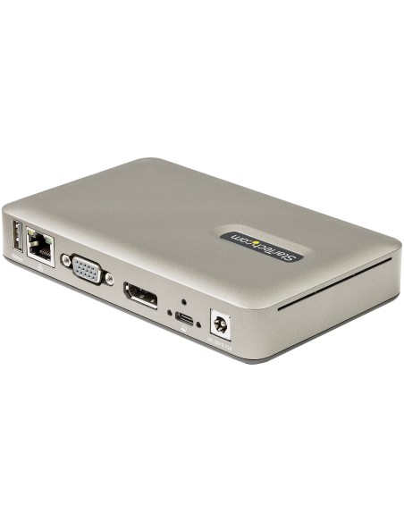 StarTech.com Docking Station USB C - USB-C a DisplayPort 4K 30Hz o VGA - Carga con Entrega de Alimentación PD de 65W - Hub USB