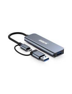 Urban Factory MHC35UF base para portátil y replicador de puertos Alámbrico USB 3.2 Gen 1 (3.1 Gen 1) Type-A Gris 2