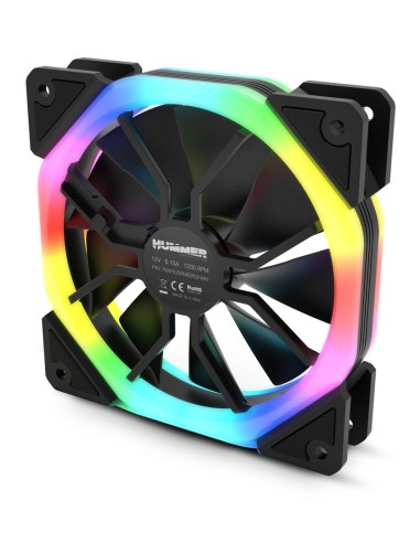 NOX Hummer S-Fan Carcasa del ordenador Ventilador 12 cm Negro
