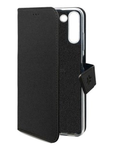 Celly WALLY funda para teléfono móvil 16,5 cm (6.5") Funda cartera Negro