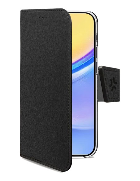 Celly WALLY funda para teléfono móvil 16,5 cm (6.5") Funda cartera Negro