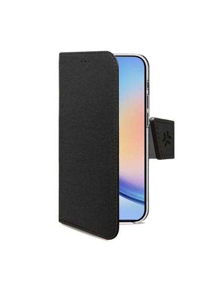 Celly WALLY1063 funda para teléfono móvil 16,8 cm (6.6") Funda cartera Negro