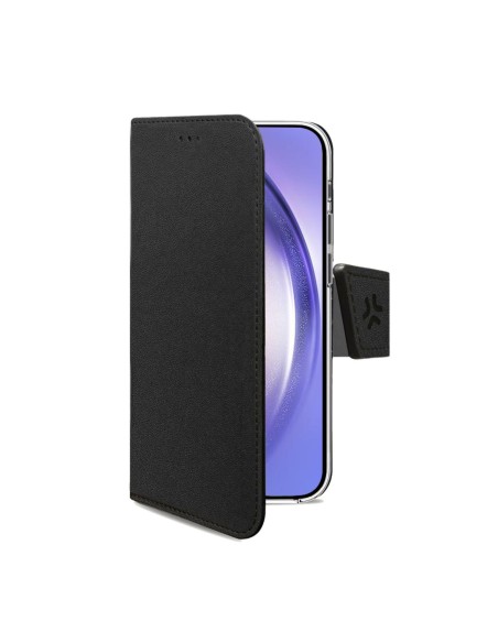 Celly WALLY1064 funda para teléfono móvil 16,8 cm (6.6") Funda cartera Negro