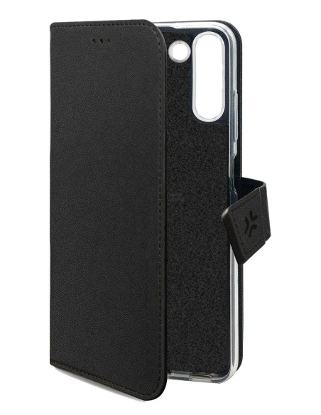 Celly WALLY1064 funda para teléfono móvil 16,8 cm (6.6") Funda cartera Negro