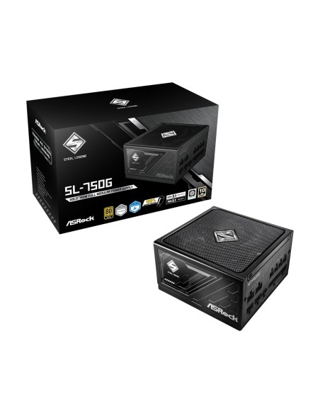 Asrock SL-1000G Steel Legend unidad de fuente de alimentación 1000 W 20+4 pin ATX ATX Negro