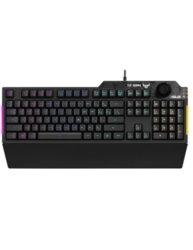 ASUS TUF Gaming K1 teclado Juego USB Inglés, Español Negro
