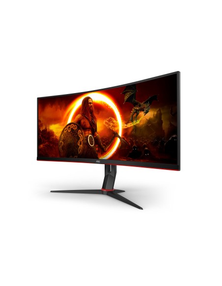 AOC G2 CU34G2XP pantalla para PC 86,4 cm (34") 3440 x 1440 Pixeles UltraWide Quad HD LED Negro, Rojo