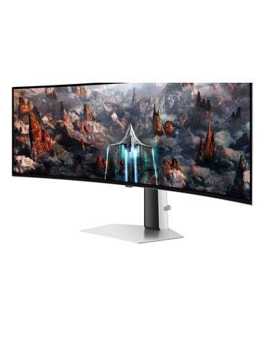 Samsung G93SC pantalla para PC 124,5 cm (49") 5120 x 1440 Pixeles Dual QHD OLED Plata