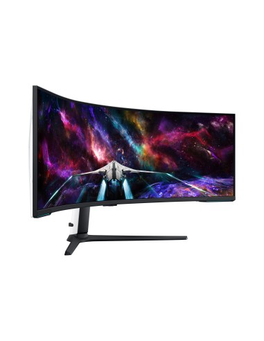 Samsung G95NC pantalla para PC 144,8 cm (57") 7680 x 2160 Pixeles Dual UHD LED Negro, Blanco
