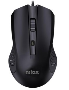 Nilox MOUSB1013 ratón Oficina USB tipo A Óptico 2400 DPI