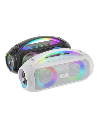 Mars Gaming MS-PULSE, Altavoz Bluetooth Portátil 50W RMS, Iluminación RGB, 2 Drivers Activos 93mm + 2 Drivers Pasivos