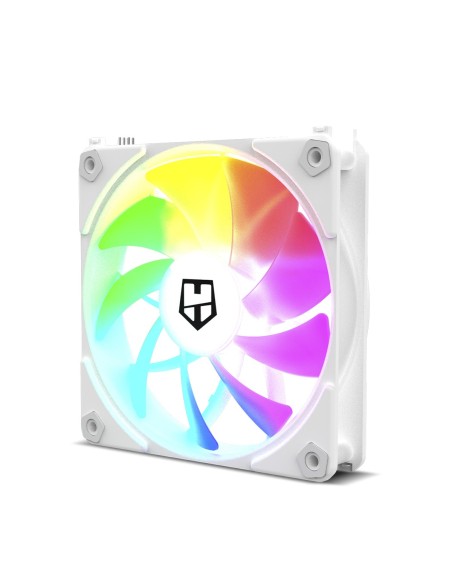 NOX Hummer NXHUMMERELINKWH sistema de refrigeración para ordenador Carcasa del ordenador Ventilador 12 cm Blanco 1 pieza(s)