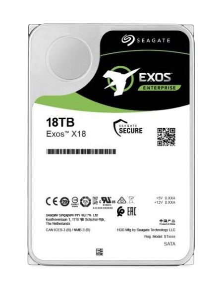 Seagate Enterprise ST18000NM004J disco duro interno 18 TB 7200 RPM 256 MB 3.5" SAS