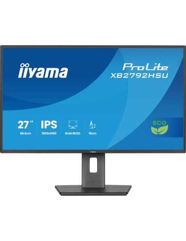 iiyama ProLite XB2792HSU-B1 pantalla para PC 68,6 cm (27") 1920 x 1080 Pixeles Full HD LED Negro