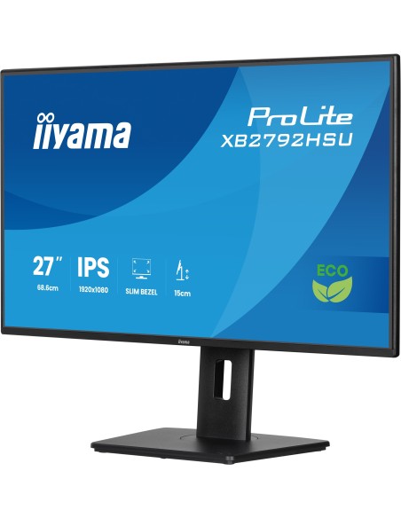 iiyama ProLite XB2792HSU-B1 pantalla para PC 68,6 cm (27") 1920 x 1080 Pixeles Full HD LED Negro
