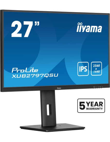 iiyama ProLite XUB2797QSU-B2 pantalla para PC 68,6 cm (27") 2560 x 1440 Pixeles Quad HD LED Negro