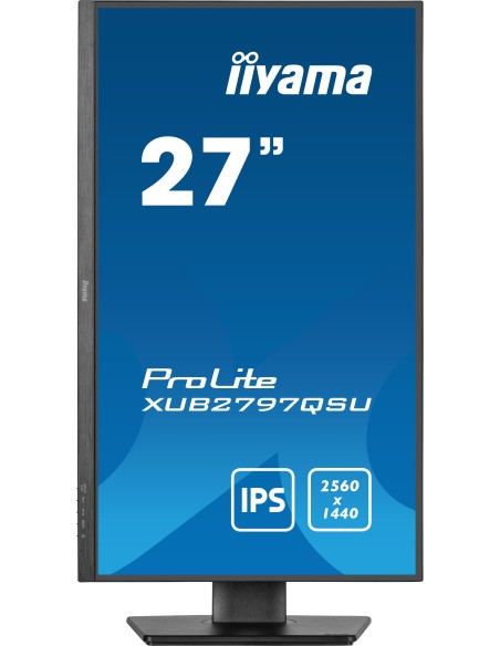 iiyama ProLite XUB2797QSU-B2 pantalla para PC 68,6 cm (27") 2560 x 1440 Pixeles Quad HD LED Negro