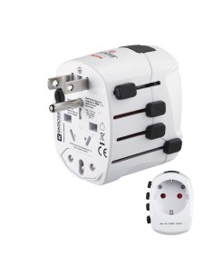 Hama World Travel Pro adaptador de enchufe eléctrico Universal Blanco 2