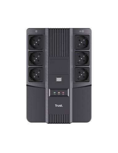 Trust Maxxon sistema de alimentación ininterrumpida (UPS) 0,8 kVA 6 salidas AC