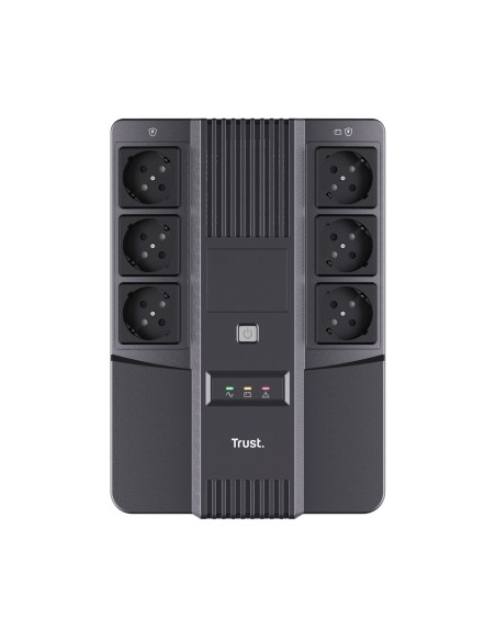 Trust Maxxon sistema de alimentación ininterrumpida (UPS) 0,8 kVA 6 salidas AC