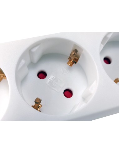 Equip 245554 base múltiple 1,8 m 5 salidas AC Interior Blanco
