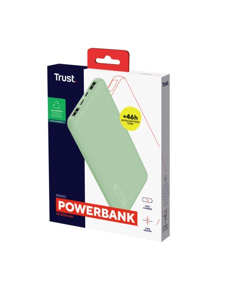 Trust 25029 batería externa Ión de litio 10000 mAh Verde