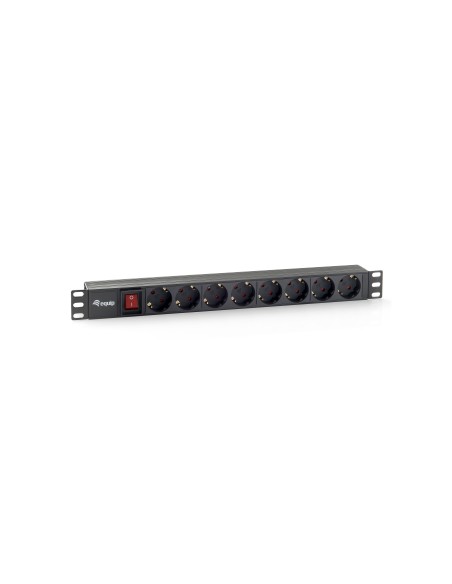 Equip 333283 unidad de distribución de energía (PDU) 8 salidas AC 1U Negro