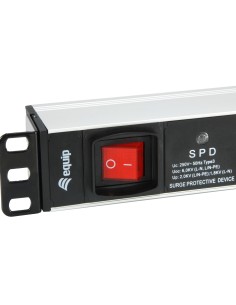 Equip 333309 base múltiple 1,8 m 7 salidas AC Interior Negro, Blanco 2