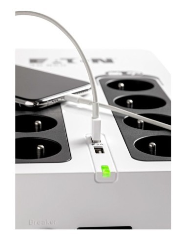 Eaton 3S850D sistema de alimentación ininterrumpida (UPS) En espera (Fuera de línea) o Standby (Offline) 0,85 kVA 510 W 8