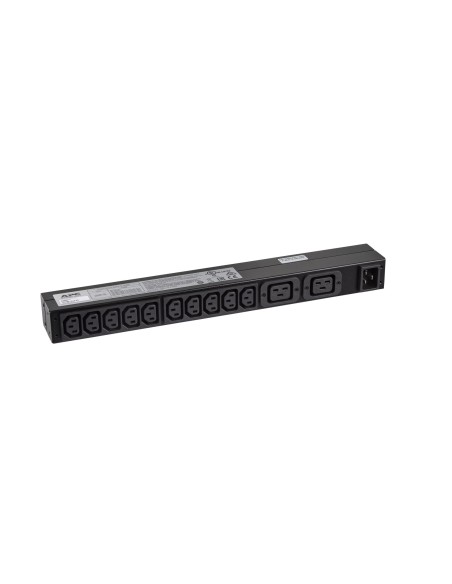 APC RACK PDU BASIC 1 U 16A 230V unidad de distribución de energía (PDU) 12 salidas AC 0U 1U Negro