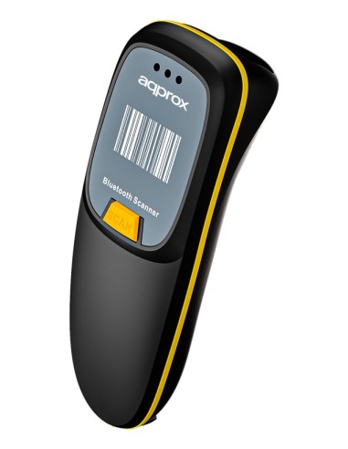 Approx appLS23 Lector de códigos de barras portátil 1D 2D Ámbar, Negro