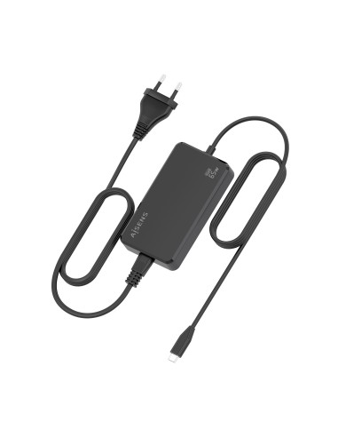 AISENS Cargador De Sobremesa GaN 65W PD3.0 1xUSB-C 1.8m, Negro