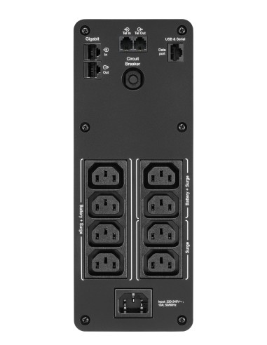 APC BACK UPS PRO BR 1200VA sistema de alimentación ininterrumpida (UPS) Línea interactiva 1,2 kVA 720 W 8 salidas AC