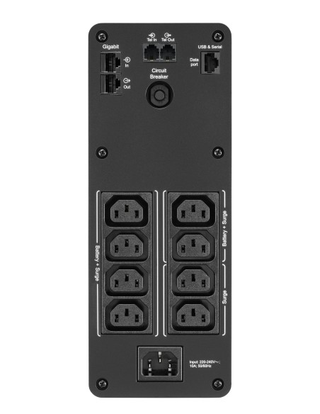 APC BR1600SI sistema de alimentación ininterrumpida (UPS) Línea interactiva 1,6 kVA 960 W 8 salidas AC