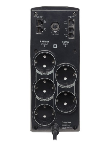 APC Back-UPS Pro sistema de alimentación ininterrumpida (UPS) Línea interactiva 0,9 kVA 540 W 5 salidas AC