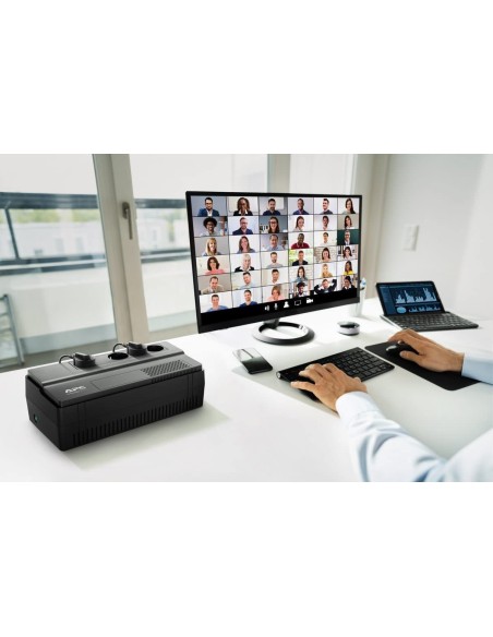 APC BV800I-GR sistema de alimentación ininterrumpida (UPS) Línea interactiva 0,8 kVA 450 W 4 salidas AC