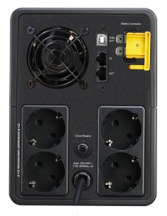 APC BX1600MI-GR sistema de alimentación ininterrumpida (UPS) Línea interactiva 1,6 kVA 900 W 4 salidas AC 2
