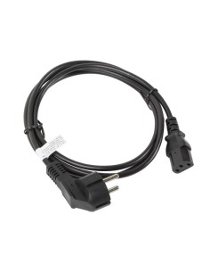 Lanberg CA-C13C-10CC-0018-BK cable de transmisión Negro 1,8 m C13 acoplador CEE7 7